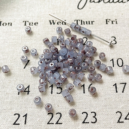 Цилиндрические бусины ручной работы в технике лэмпворк GLAA-D305-01D-1