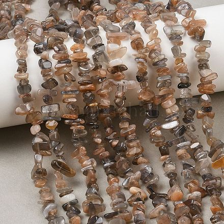 Нити натуральных бусин из нескольких лунных камней G-B160-A04-1