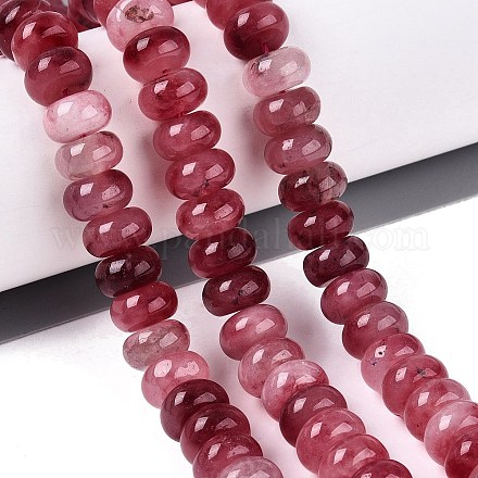Natürliche weiße Jade perlen Stränge G-Q613-01F-31-1