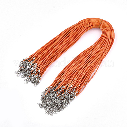 Waxed Cord Necklace Making NCOR-T001-32-1