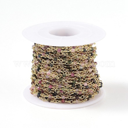 Натуральный турмалин ручной работы из бисера CHC-K008-A03-01-1