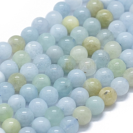 Natürliche Aquamarin Perlen Stränge G-D0013-67B-1