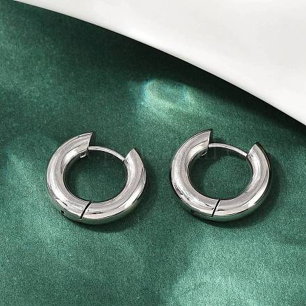 Серьги-кольца из нержавеющей стали 202 для полировки EJEW-M106-02P-01-1