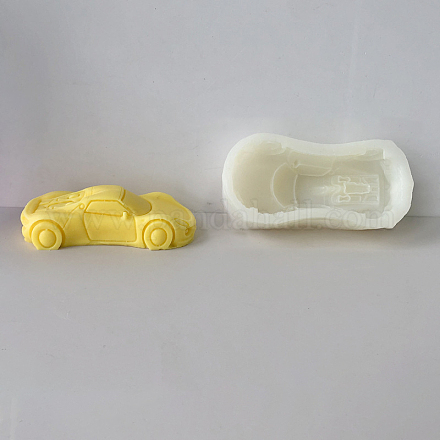 Moldes de silicona para decoración de pasteles con forma de coche de carreras DIY-M038-04-1
