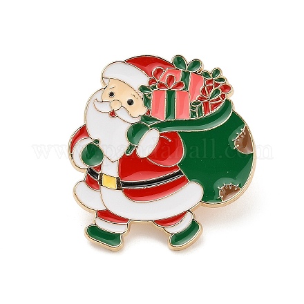 Рождественская эмалевая булавка JEWB-K028-01A-G-1