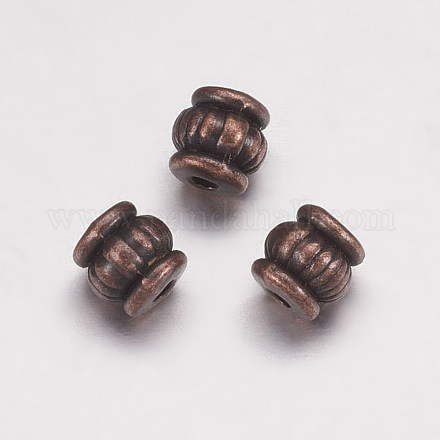 Perles en alliage de style tibétain X-TIBEB-Q043-R-FF-1