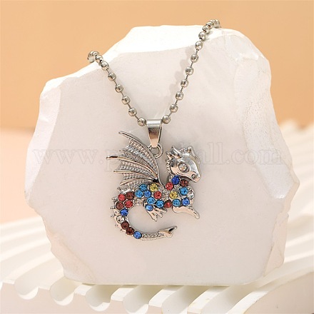 Ожерелья из сплава с разноцветными стразами для детей FS-WG8D677-06-1