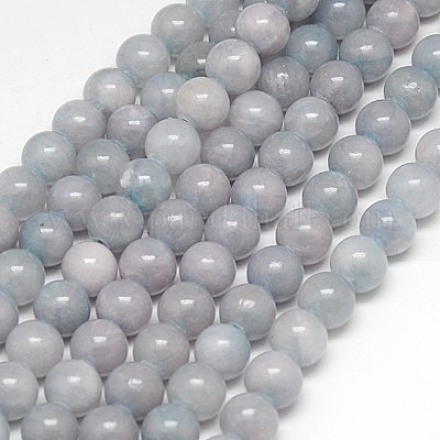 Chapelets de perles en jade jaune naturel G-G598-4mm-YXS-08-1