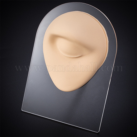 Pantallas de ombligo de cuerpo de modelo flexible de ojo de silicona suave con soportes de acrílico ODIS-E016-07-1