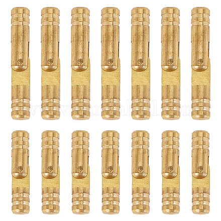 Chgcraft 20 cerniera per colonna in ottone stile 2 pezzi FIND-CA0001-76G-1