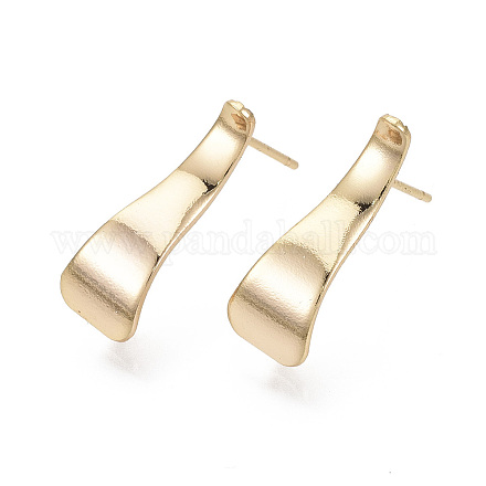 Accessoires de clous d'oreilles en laiton KK-N233-013-NF-1