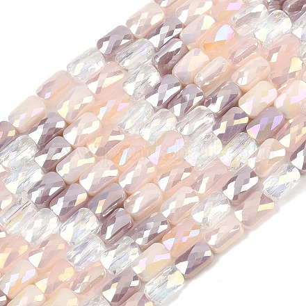 Стеклянные бусины с гальваническим покрытием  EGLA-D300-05-09-1