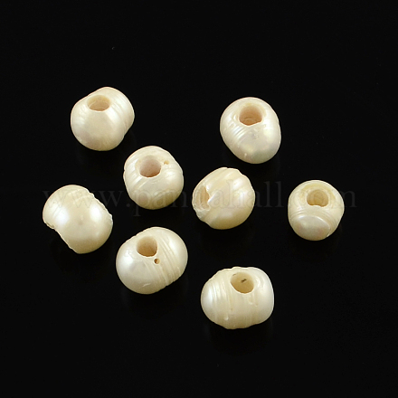 Natural Cultured Freshwater Pearl Beads Strands PEAR-Q004-07B-1
