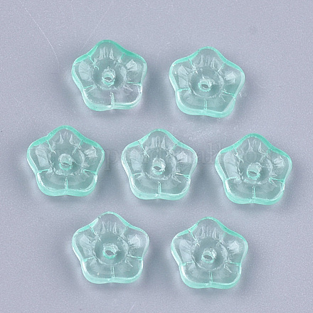 Perlas de vidrio pintado en aerosol transparente GLAA-S183-22B-1