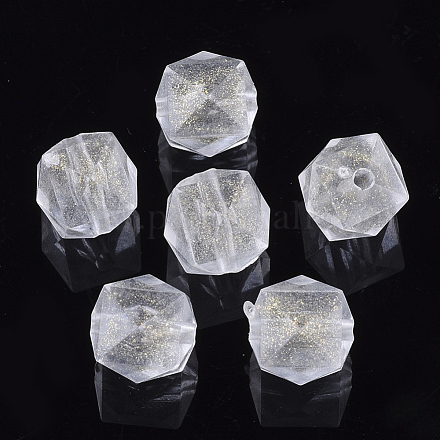 Abalorios de acrílico transparentes X-TACR-S134-011-1