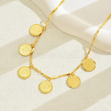 Модные винтажные латунные ожерелья с кисточками и монетами для женщин YL5413-1