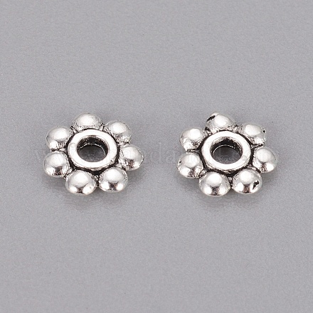 Tibetan Style Daisy Spacer Beads K08Y7021-1