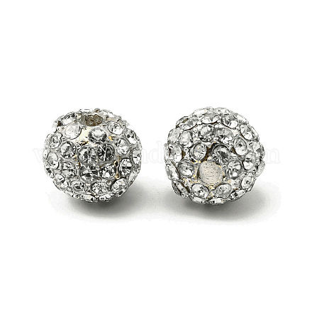 Бусины из сплава и страза X-RB-A034-10mm-A01S-1