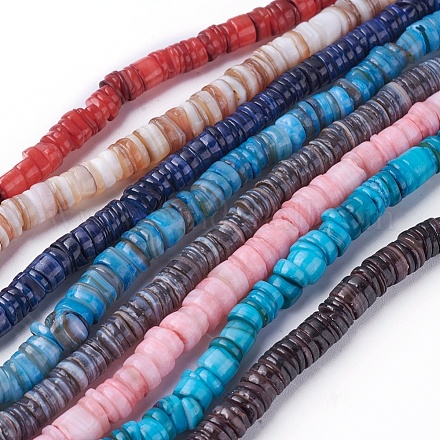 Chapelets de perles de coquillage SSHEL-E571-49-1