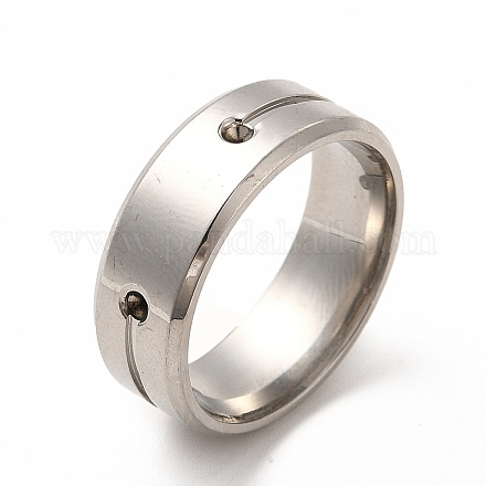 201 anillo de dedo de acero inoxidable. STAS-P323-02P-1