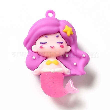 Подвески из пвх в форме русалки X-KY-E012-06B-1