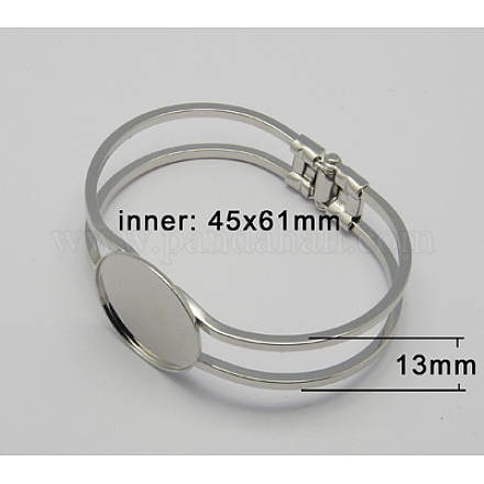 Accessoire de bricolage de bracelet en laiton KK-C1505-1-1