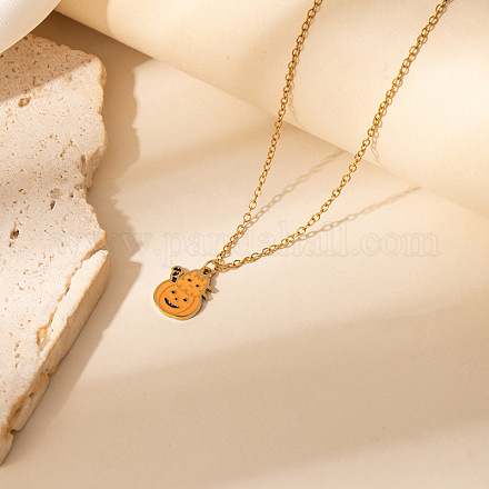 Женские эмалевые подвески из нержавеющей стали 304 на Хэллоуин FS-WGABD3E-03-1