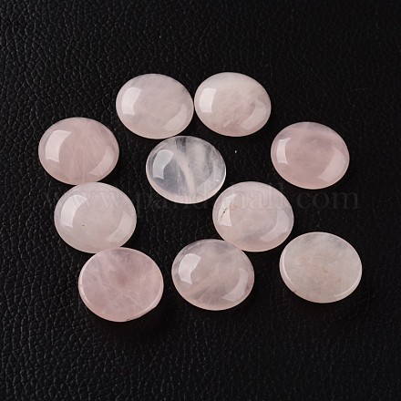 Demi-rond rose naturelle cabochons de quartz G-I173-20mm-02-1
