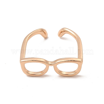 Monture de lunettes en laiton anneau de manchette ouvert pour les femmes X-RJEW-F140-140KCG-1