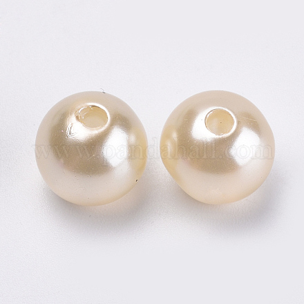 Perles acryliques de perles d'imitation X-OACR-S016-51A-1