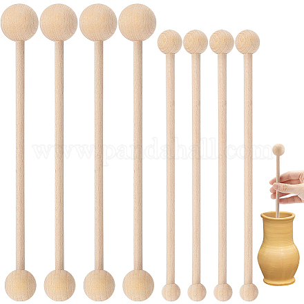 8 шт. двойная круглая палочка из бука CELT-BC0001-02-1