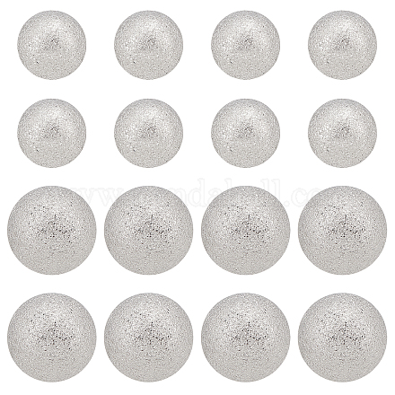 Unicraftale 304 perles texturées en acier inoxydable STAS-UN0013-77P-1