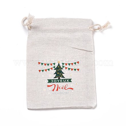Рождественские мешочки для хранения хлопчатобумажной ткани ABAG-M004-02F-1