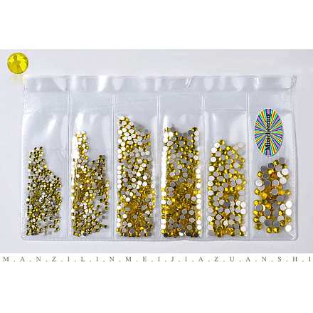 Accesorios de decoración de arte de uñas rhinestone de cristal espalda plana MRMJ-TA0003-G02-1