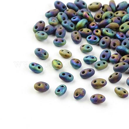 2-Hole Seed Beads X-GLAA-R159-M604-1