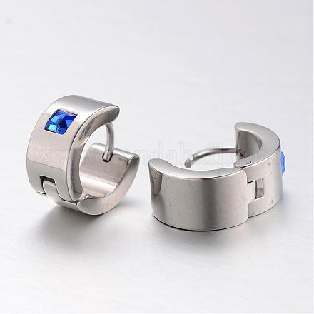 304 Stainless Steel Hoop Earrings EJEW-K035-11P-A-1