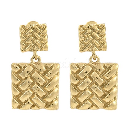 Ионное покрытие (ip) серьги-гвоздики из нержавеющей стали 304 для женщин EJEW-N054-12G-1