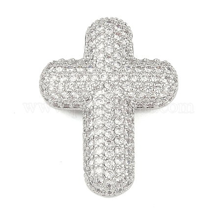 Латунные микропаве из прозрачного кубического циркония KK-S392-01P-1