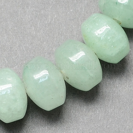 Column Shaped Natural Gemstone Green Aventurine Stone Beads Strands G-S104-11-1