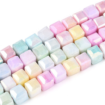 Антикоррозийные гальванические стеклянные бусины GLAA-T025-6mm-10A-1