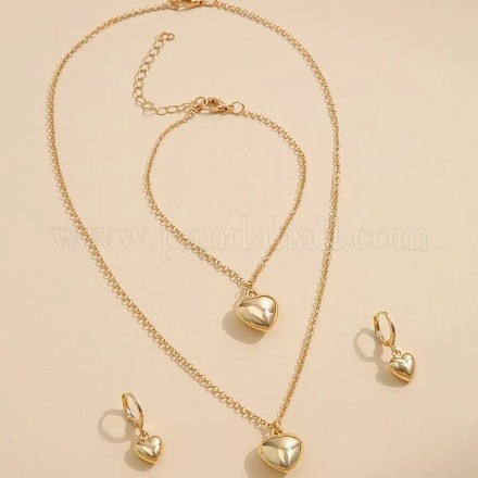 Ожерелья с подвесками из сплава в форме сердца FS-WGCAE07-01-1