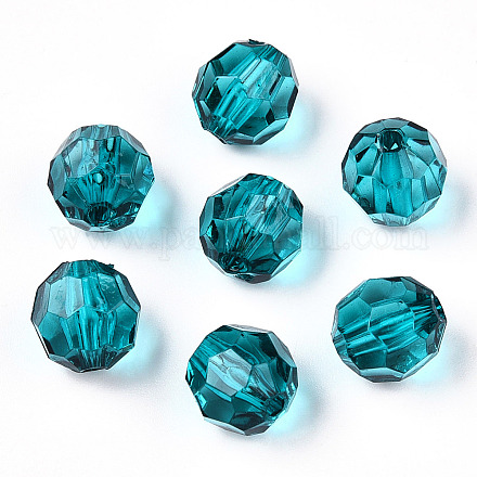 Perles en acrylique transparente TACR-Q257-10mm-V18-1