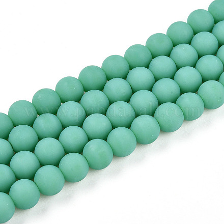 Непрозрачное стекло бисер нитей GLAA-T032-P8mm-MD12-1