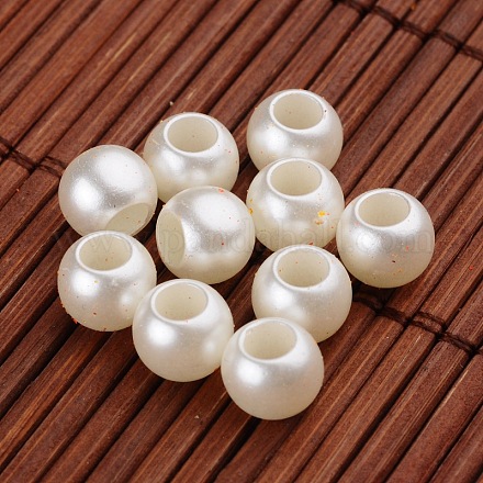 Imitations de perles acryliques perles européennes OPDL-L010-2901-1