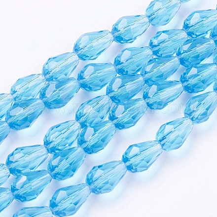 Chapelets de perles en verre GLAA-R024-11x8mm-7-1