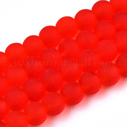 Transparent Glass Beads Strands GLAA-T032-T6mm-MD09-1
