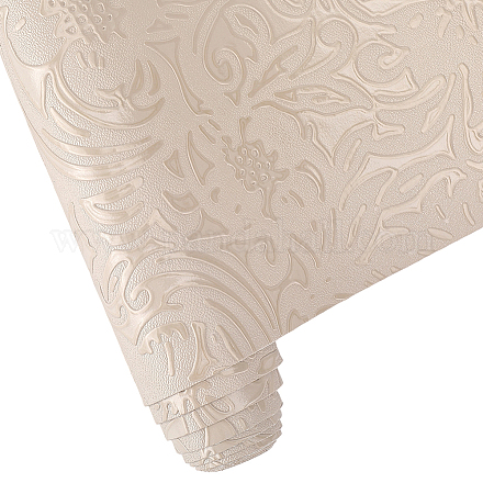 1 лист тисненой ткани с цветочным узором из искусственной кожи DIY-CL0002-19D-1