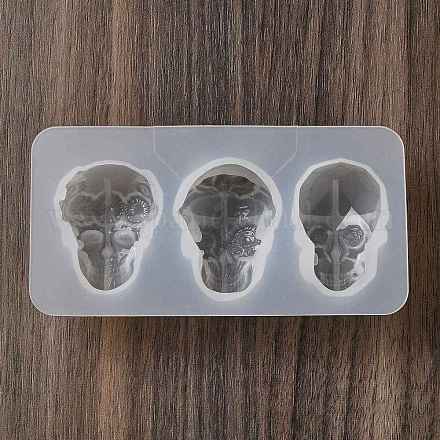 Halloween Theme Skull DIY Silicone Molds DIY-P078-01B-1