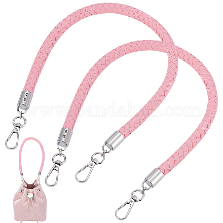 Плетеные круглые ручки для сумок из искусственной кожи FIND-WH0180-01B-P-1