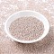 MIYUKI Round Rocailles Beads, Japanese Seed Beads, 11/0, (RR1023) Silverlined Light Blush AB, 11/0, 2x1.3mm, Hole: 0.8mm, about 1111pcs/10g